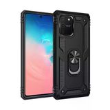 Samsung Galaxy A91 / S10 Lite Kılıf Sofya Yüzüklü Silikon Kapak - Siyah-(5796)