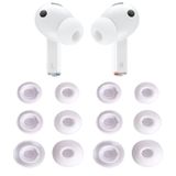 Samsung Galaxy Buds 3 Pro Aksesuarları için Yedek Silikon Kulaklık Ucu Seti Kulaklık Kulak Uçları, 6 Çift (3 Boyut S/M/L) (Beyaz)