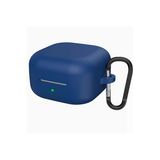 Samsung Galaxy Buds 4 İle Uyumlu / Buds 4 Pro İçin True Wireless Earbuds Silkguard Soft Yumuşak Pürüzsüz Silikon Kılıf, Askı Aparatı Dahil Lacivert