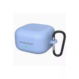 Samsung Galaxy Buds 4 İle Uyumlu / Buds 4 Pro İçin True Wireless Earbuds Silkguard Soft Yumuşak Pürüzsüz Silikon Kılıf, Askı Aparatı Dahil Mavi