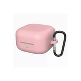 Samsung Galaxy Buds 4 İle Uyumlu / Buds 4 Pro İçin True Wireless Earbuds Silkguard Soft Yumuşak Pürüzsüz Silikon Kılıf, Askı Aparatı Dahil Pembe