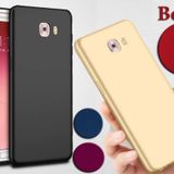 Samsung Galaxy C9 Pro Kilif Mat Silikon Kilif + Kirilmaz Cam