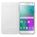 Samsung Galaxy E7 Flip Wallet Cuzdan Kilif, Beyaz Ef-We700bwegww