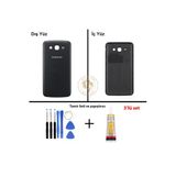 Samsung Galaxy Grand 2 G7106 Siyah Renk Uyumlu Arka Kapak + Tamir Seti + B7000 Yapıştırıcı Arka Cam Batarya Kapağı Pil Kapağı Lazer Kesim Back Cover Galaxy Grand 2 Uyumlu