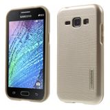 Samsung Galaxy J1 Ace Kilif Motomo Sert Arka Kapak Gold