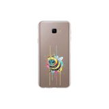 Samsung Galaxy J4 Core ile uyumlu Splash arı Tasarımlı Slimfit şeffaf silikon kılıf