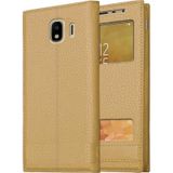 Samsung Galaxy J4 J400 Uyumlu Pencereli Kapaklı Magnum Kılıf