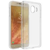 Samsung Galaxy J4 Kilif Zore Seffaf Super Silikon Kapak