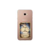 Samsung Galaxy J4+ Plus ile Uyumlu Burç Kartları İkizler Tasarımlı Şeffaf Silikon Kılıf