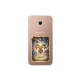 Samsung Galaxy J4+ Plus ile Uyumlu Burç Kartları Koç Tasarımlı Şeffaf Silikon Kılıf