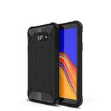 Samsung Galaxy J4 Plus ile uyumlu Çİft Katman Koruyucu Crash Military Tank Kılıf - Siyah
