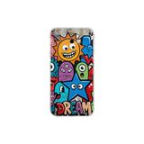 Samsung Galaxy J4+ Plus ile Uyumlu Grafiti Dream Street Tasarımlı Şeffaf Silikon Kılıf