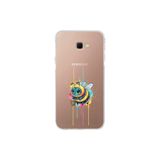 Samsung Galaxy J4+ Plus ile uyumlu Splash arı tasarımlı şeffaf silikon kılıf