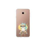 Samsung Galaxy J4+ Plus ile Uyumlu Splash Mirket Tasarımlı Slimfit Şeffaf Silikon Kılıf