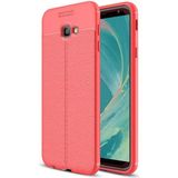 Samsung Galaxy J4 Plus Kılıf Deri Görünümlü Silikon Zipax-Zr-Niss