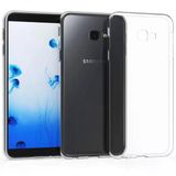 Samsung Galaxy J4 Plus Kılıf Uyumlu Darbeye Dayanıklı 2.0 Mm İnce Şeffaf Silikon Kapak