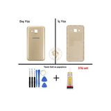 Samsung Galaxy J5 Gold Renk Uyumlu Arka Kapak + Tamir Seti + B7000 Yapıştırıcı Arka Cam Batarya Kapağı Pil Kapağı Lazer Kesim Back Cover Galaxy J5 Uyumlu