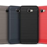 Samsung Galaxy J5 Prime Kilif Zore Karbon Fiber Silikon Kapak + Nano Cam