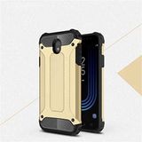 Samsung Galaxy J5 Pro ile uyumlu Çİft Katman Koruyucu Crash Military Tank Kılıf - Gold