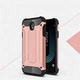 Samsung Galaxy J5 Pro ile uyumlu Çİft Katman Koruyucu Crash Military Tank Kılıf - Rose Gold
