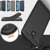 Samsung Galaxy J5 Pro Kilif Karbon Fiber Silikon Kapak + Cam