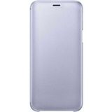 Samsung Galaxy J6 Flip Wallet Cover Kapaklı Cüzdan Kılıf, Mor EF-WJ600C