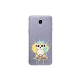 Samsung Galaxy J6 ile Uyumlu Splash Mirket Tasarımlı Slimfit Şeffaf Silikon Kılıf