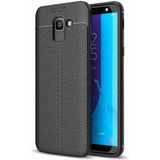 Samsung Galaxy J6 Kılıf Deri Görünümlü Silikon Zipax-Zr-Niss
