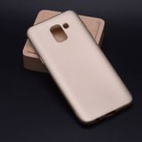 Samsung Galaxy J6 Kılıf Esnek Yapılı Ince Slim Silikon Kapak Ryc/premier - Gold