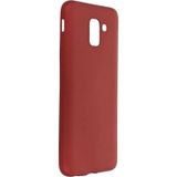Samsung Galaxy J6 Kılıf First Silikon - Bordo-(5796)