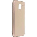 Samsung Galaxy J6 Kılıf First Silikon - Gold-(5796)