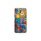 Samsung Galaxy J6+ Plus ile Uyumlu Grafiti Star Team Tasarımlı Şeffaf Silikon Kılıf