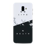 Samsung Galaxy J6 Plus ile Uyumlu Kılıf Desenli Silikon Güzel ile Uyumlu Kılıf Life And Death 1339
