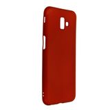 Samsung Galaxy J6 Plus Kılıf Newface Premium First Silikon Kılıf, Mat Soft Touch İnce Kapak, Kamera Korumalı, Darbe Emici Esnek Koruyucu (Bordo)