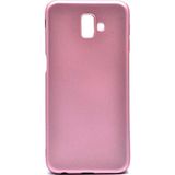 Samsung Galaxy J6 Plus Kılıf Soft ve Pürüzsüz Yüzey Ipeksi Silikon Kapak Hopy - Rose Gold