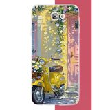 Samsung Galaxy J7 Prime Uyumlu Sarı Mobilet Baskılı Silikon Kılıf