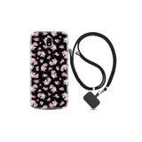 Samsung Galaxy J7 Pro ile Uyumlu Kılıf Desenli Silikon + Şarj Kulaklık Koruyucusu Unicorn Flowers 1406