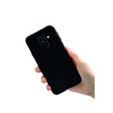 Samsung Galaxy J8 İle Uyumlu Kılıf Kamera Korumalı Silikon Rubber Arka Kapak Siyah