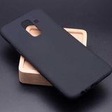 Samsung Galaxy J8 Kılıf Soft ve Pürüzsüz Yüzey Ipeksi Silikon Kapak Hopy - Siyah