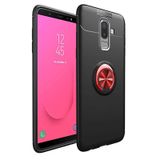 Samsung Galaxy J8 Kılıf Yüzüklü Kamera Korumalı Range Silikon Kılıf