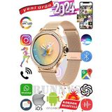 Samsung Galaxy J8 Uyumlu Akıllı Saat Mini Kadınlar İçin Konuşma Özellikli Amoled