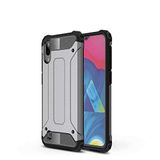Samsung Galaxy M10 ile uyumlu Çİft Katman Koruyucu Crash Military Tank Kılıf - Rose Gold