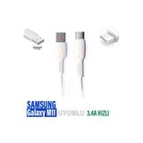 Samsung Galaxy M11 Şarj Kablosu 3.4A Hızlı 1 Metre