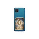 Samsung Galaxy M12 ile Uyumlu Burç Kartları Aslan Tasarımlı Şeffaf Silikon Kılıf