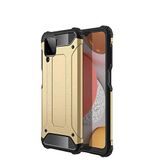 Samsung Galaxy M12 ile uyumlu Çİft Katman Koruyucu Crash Military Tank Kılıf - Gold