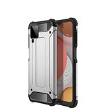 Samsung Galaxy M12 ile uyumlu Çİft Katman Koruyucu Crash Military Tank Kılıf - Gri