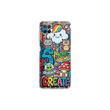 Samsung Galaxy M12 ile Uyumlu Grafiti Create Art Tasarımlı Şeffaf Silikon Kılıf