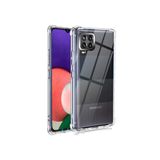 Samsung Galaxy M12 ile Uyumlu Kapak Kamera Korumalı Antişok Airbag Köşe Korumalı Silikon Şeffaf Kılıf