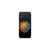 Samsung Galaxy M12 ile uyumlu Köşe Korumalı Kılıf Metamorfoz Kozmik Dans Tasarımlı Uv Baskılı