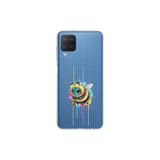 Samsung Galaxy M12 ile uyumlu Splash arı Tasarımlı Slimfit şeffaf silikon kılıf